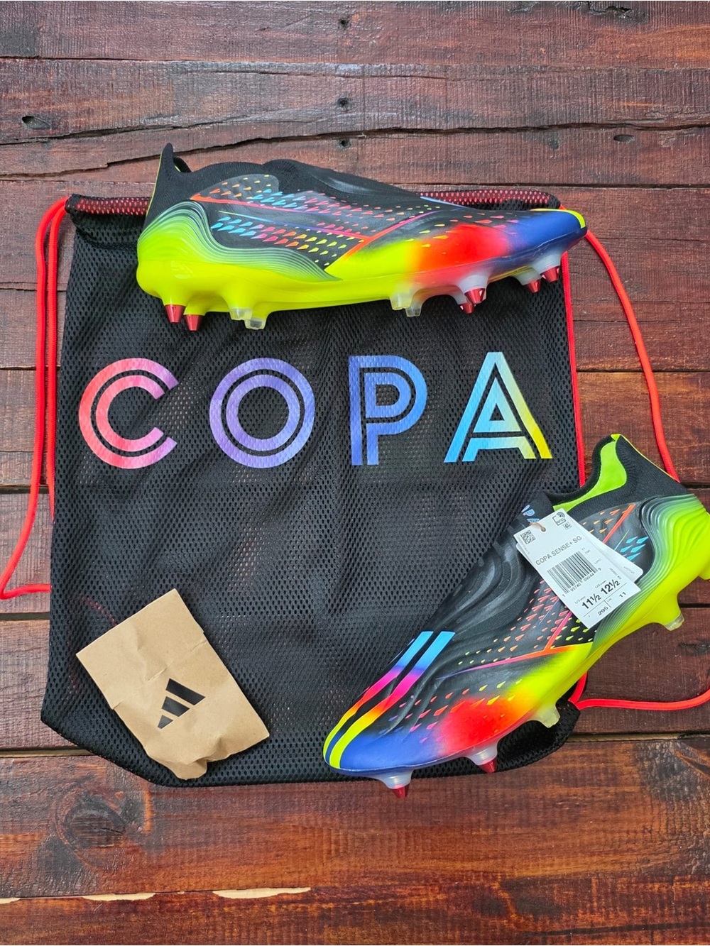 Adidas Copa Sense+ SG 'Al Rihla Pack' GZ1359 Men’s size 11.5 Women’s size 12.5